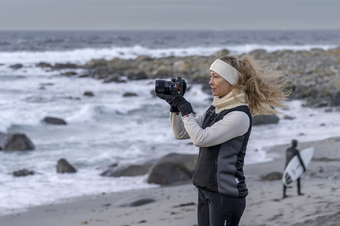 Varmevest perfekt plagg for eventyr ved sjøen